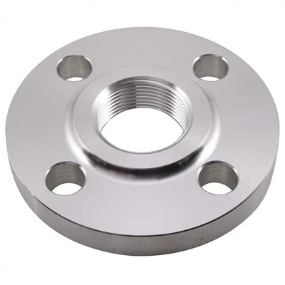 ASME B16.5 فورج A105N صفحه برجسته فولاد کربنی NPT / BSPT فلنج رشته ای