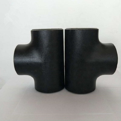 فیتینگ لوله ASME B16.9 Equal Cross CS 48 اینچی ASME B16.47 BW با رنگ مشکی