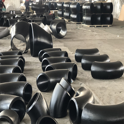 JIS B2311 کربن استیل زانویی 90 درجه لوله آهنی مشکی Sch 20 DN600