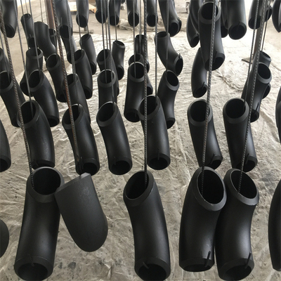 اتصالات لوله فولادی بدون درز Q235 B16.9 کربن زانویی 45 میلی متری 90 درجه