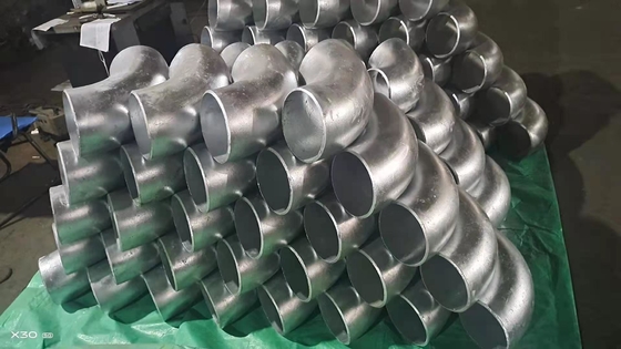 ASTM A53 کربن فولاد جوش لب به لب زانویی DN150 SCH 30 فورج سند بلاست