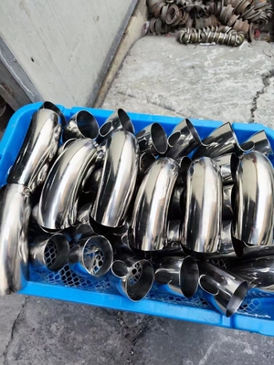 فولاد کربن سه بعدی 1.5 بعدی گالوانیزه 90 درجه بدون درز با شعاع بلند