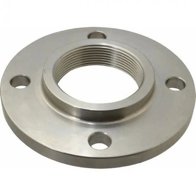 ASME B16.5 فورج A105N صفحه برجسته فولاد کربنی NPT / BSPT فلنج رشته ای